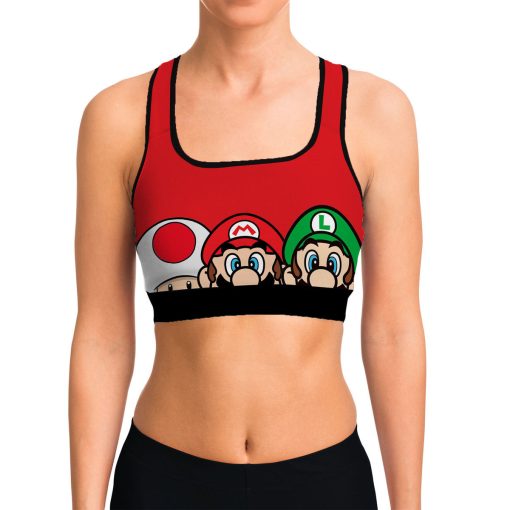 Gearhumans 3D Mario Custom Sport Bra - Image 5