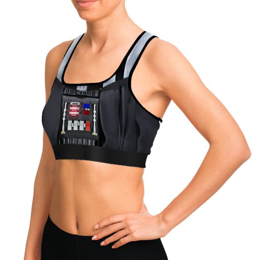 Gearhumans 3D S.W Darth Vader Custom Sport Bra - Image 6