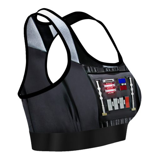 Gearhumans 3D S.W Darth Vader Custom Sport Bra - Image 3