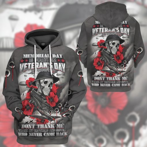 Gearhumans 3D Skull Memorable Day Custom Tshirt Hoodie Apparel - Image 9