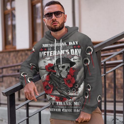 Gearhumans 3D Skull Memorable Day Custom Tshirt Hoodie Apparel - Image 12