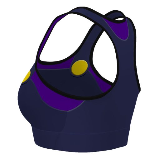 Gearhumans 3D Mario Waluigi Custom Sport Bra - Image 4