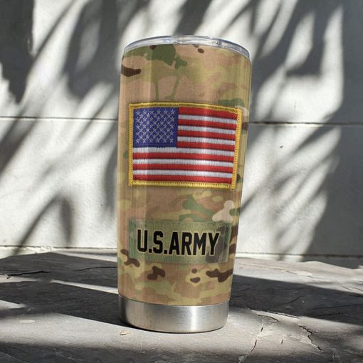 Gearhumans 3D Military Custom Name Tumbler