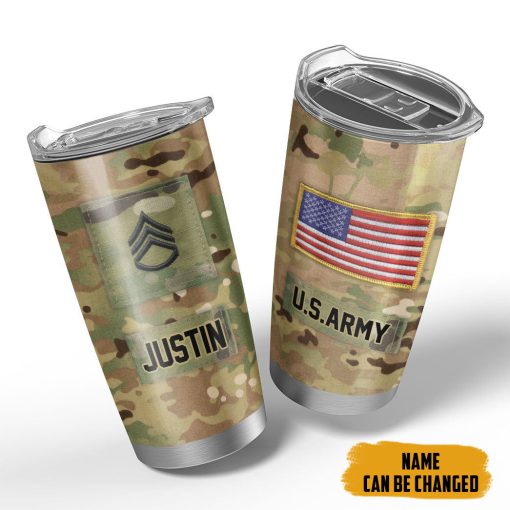 Gearhumans 3D Military Custom Name Tumbler