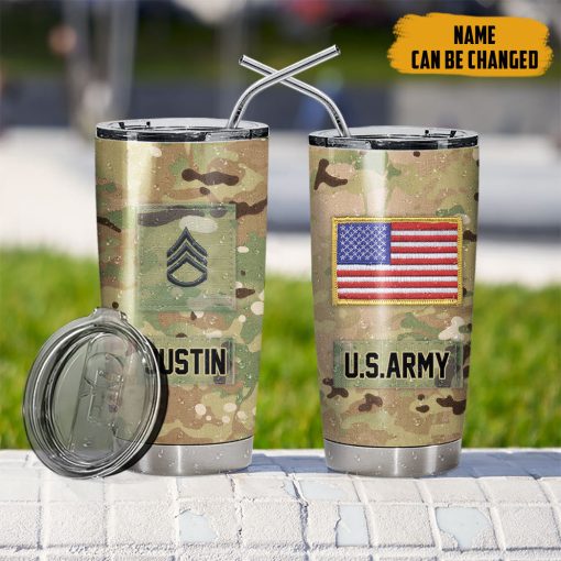 Gearhumans 3D Military Custom Name Tumbler