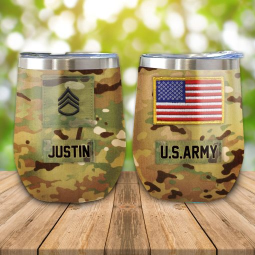 Gearhumans 3D Military Custom Name Tumbler