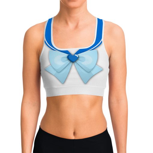 Gearhumans 3D Sailor Mercury Custom Sport Bra - Image 5