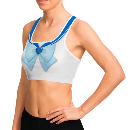 Gearhumans 3D Sailor Mercury Custom Sport Bra - Image 6