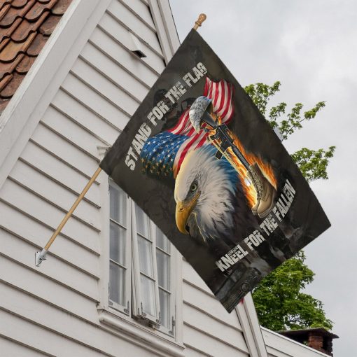 Gearhumans 3D Stand For The Flag Memorial Day Custom Flag