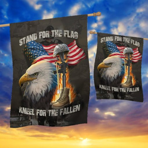 Gearhumans 3D Stand For The Flag Memorial Day Custom Flag