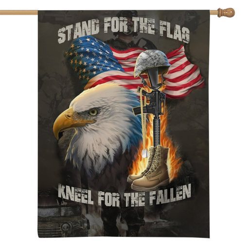 Gearhumans 3D Stand For The Flag Memorial Day Custom Flag