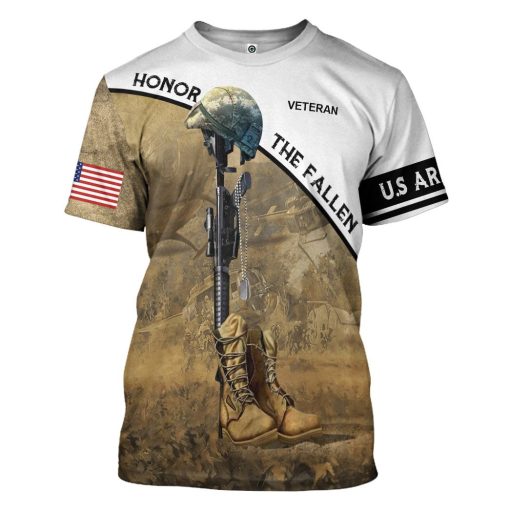 Gearhumans 3D Honor The Fallen Custom Tshirt Hoodie Apparel - Image 3