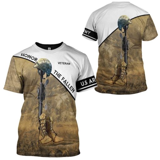 Gearhumans 3D Honor The Fallen Custom Tshirt Hoodie Apparel - Image 7