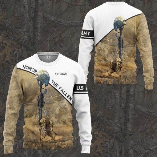 Gearhumans 3D Honor The Fallen Custom Tshirt Hoodie Apparel - Image 10