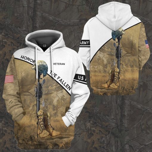 Gearhumans 3D Honor The Fallen Custom Tshirt Hoodie Apparel - Image 9