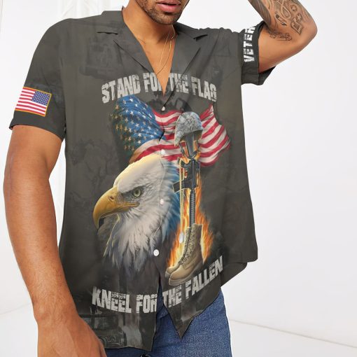 Gearhumans 3D Stand For The Flag Custom Hawaii Shirt - Image 3