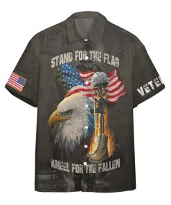 Gearhumans 3D Stand For The Flag Custom Hawaii Shirt