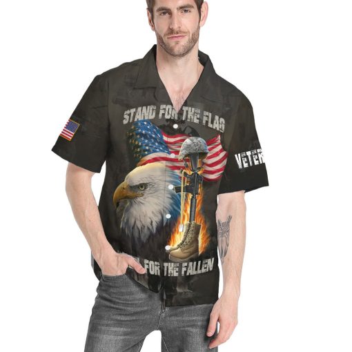 Gearhumans 3D Stand For The Flag Custom Hawaii Shirt - Image 4