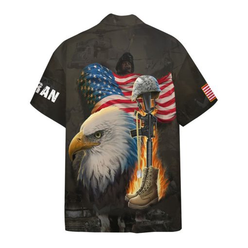 Gearhumans 3D Stand For The Flag Custom Hawaii Shirt - Image 2