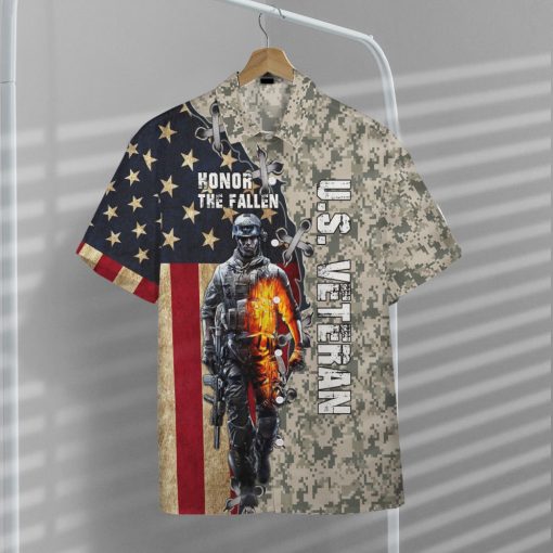 Gearhumans 3D Memorial Day Veteran Honor The Fallen Custom Hawaiian Shirt - Image 6