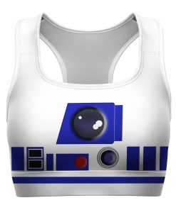 Gearhumans 3D S.W R2 D2 Custom Sport Bra