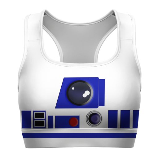 Gearhumans 3D S.W R2 D2 Custom Sport Bra
