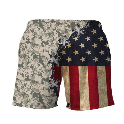 Gearhumans 3D Memorial Day Veteran Honor The Fallen Custom Men Shorts 2 Gearhumans 3D Memorial Day Veteran Honor The Fallen Custom Men Shorts - Image 2