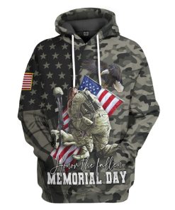 Gearhumans 3D Honor The Fallen Memorial Day Custom Tshirt Hoodie Apparel