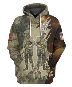 Gearhumans 3D Memorial Day Remember And Honor The Heroes Custom Tshirt Hoodie Apparel