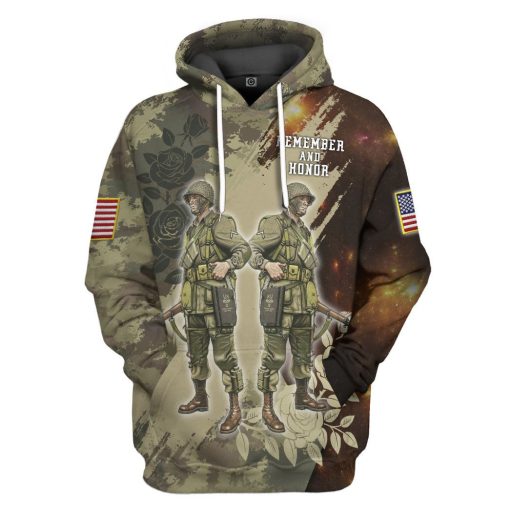 Gearhumans 3D Memorial Day Remember And Honor The Heroes Custom Tshirt Hoodie Apparel