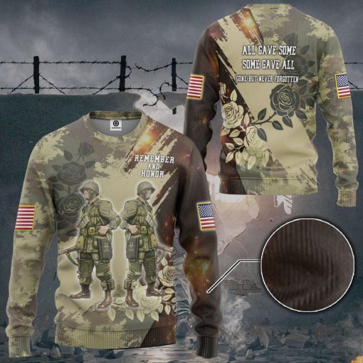Gearhumans 3D Memorial Day Remember And Honor The Heroes Custom Tshirt Hoodie Apparel - Image 10