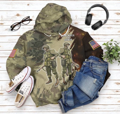 Gearhumans 3D Memorial Day Remember And Honor The Heroes Custom Tshirt Hoodie Apparel - Image 12
