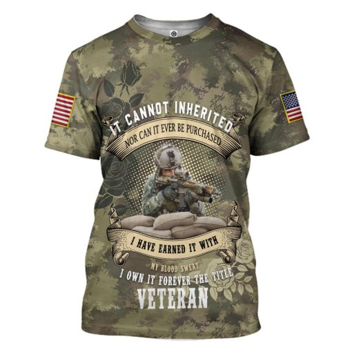 Gearhumans 3D Memorial Day It Cannot Be Inherited Custom Tshirt Hoodie Apparel - Image 3