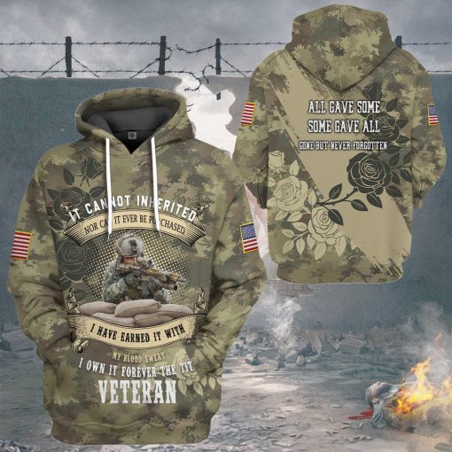 Gearhumans 3D Memorial Day It Cannot Be Inherited Custom Tshirt Hoodie Apparel - Image 9