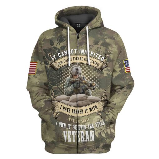 Gearhumans 3D Memorial Day It Cannot Be Inherited Custom Tshirt Hoodie Apparel - Image 4