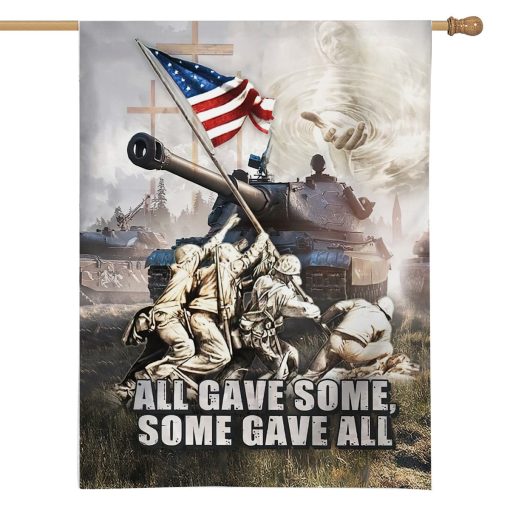 Gearhumans 3D Memorial Day All Gave Some Veteran Custom Flag - Image 2
