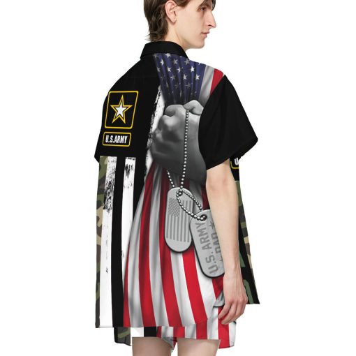 Gearhumans 3D U.S.Army Dad Veteran Fathers Day Custom Hawaiian Shirt - Image 4