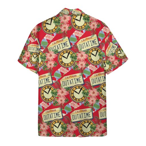 Gearhumans 3D Back to the Future Floral Custom Hawaiian Shirt - Image 2