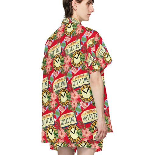 Gearhumans 3D Back to the Future Floral Custom Hawaiian Shirt - Image 5