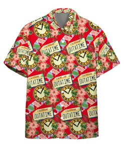 Gearhumans 3D Back to the Future Floral Custom Hawaiian Shirt
