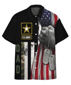 Gearhumans 3D U.S.Army Dad Veteran Fathers Day Custom Hawaiian Shirt