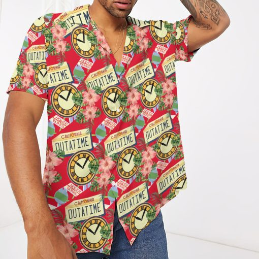 Gearhumans 3D Back to the Future Floral Custom Hawaiian Shirt - Image 3
