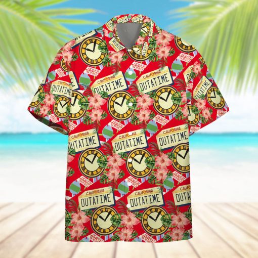 Gearhumans 3D Back to the Future Floral Custom Hawaiian Shirt - Image 6