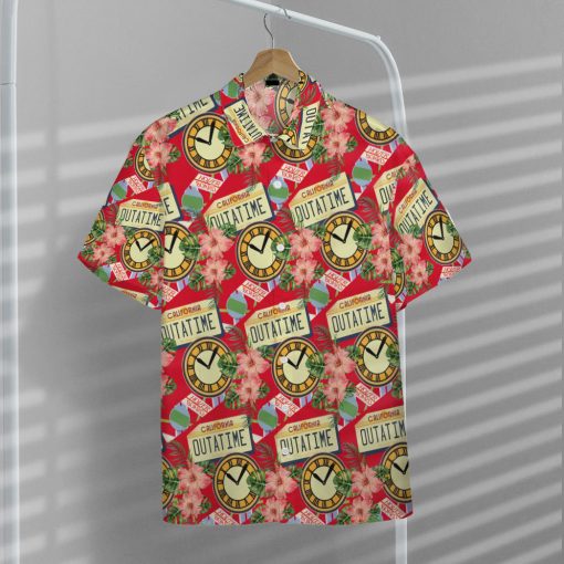 Gearhumans 3D Back to the Future Floral Custom Hawaiian Shirt - Image 7