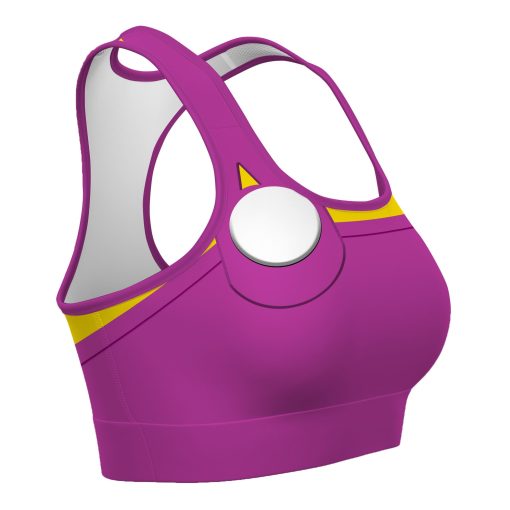 Gearhumans 3D Mario Wario Custom Sport Bra - Image 3