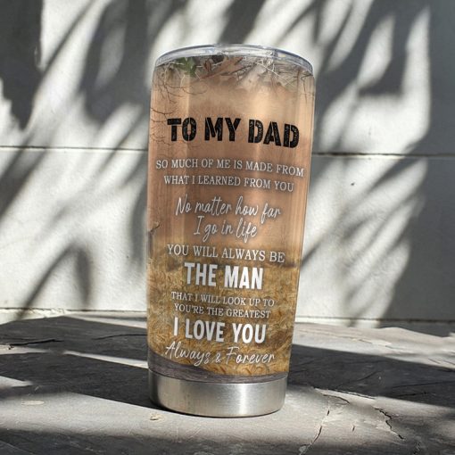 Gearhumans 3D Gift For Father's Day From Son I Love You Always & Forever Custom Photo Tumbler - Image 12