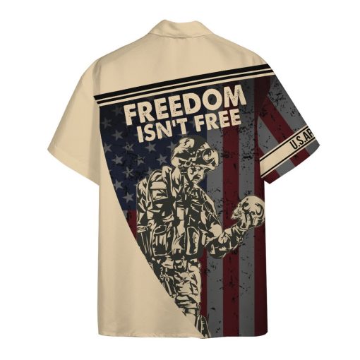 Gearhumans 3D Proud Army Dad Veteran Fathers Day Custom Hawaiian Shirt - Image 2