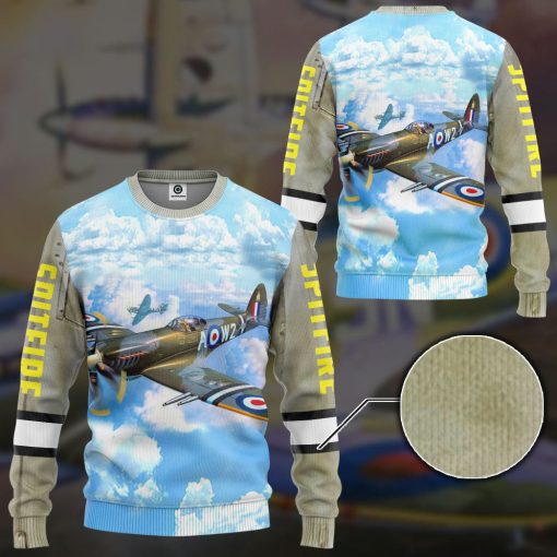 Gearhumans 3D Spitfire Custom Tshirt Hoodie Apparel