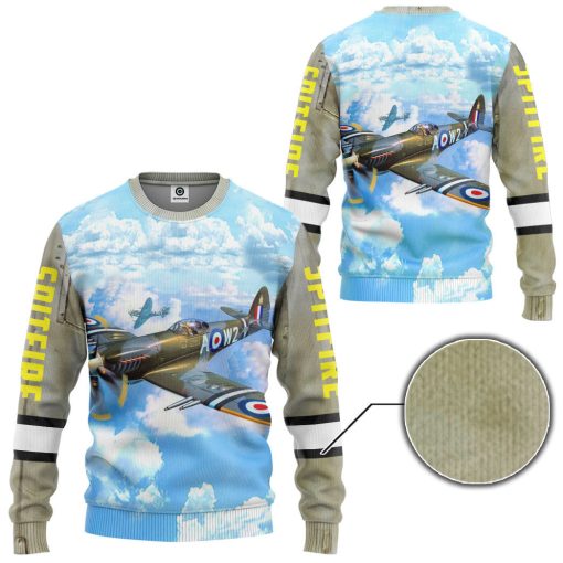 Gearhumans 3D Spitfire Custom Tshirt Hoodie Apparel
