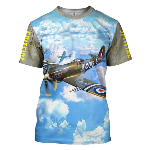 Gearhumans 3D Spitfire Custom Tshirt Hoodie Apparel